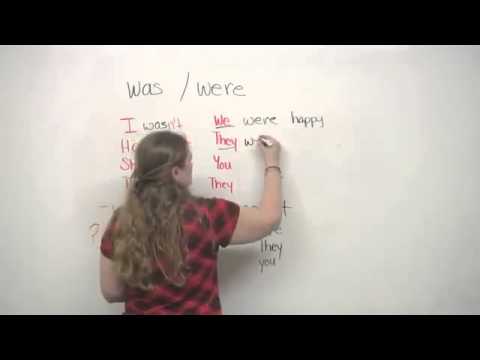 Basic English Grammar - 'Was' and 'Were'