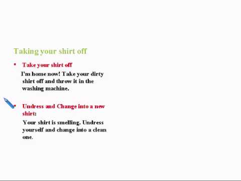 Learning Basic English Lesson 7: Shirts