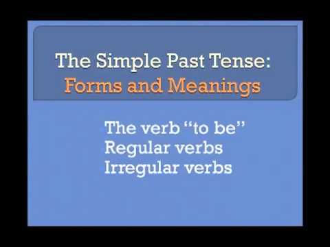 Lesson 3a    The Simple Past Tense   Basic English Grammar 1