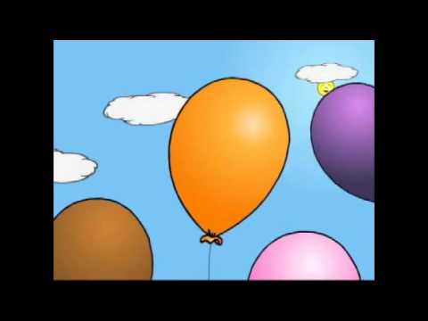 Lesson 5  Colors   Basic English Grammar Cartoon    IT IS RED  IT IS A RED BALLOON  by Pumkin com