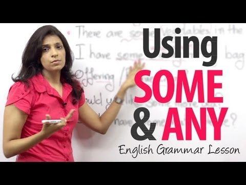 Using Some & Any - Basic English Grammar Lesson