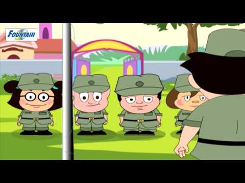 Five Little Soldiers - Nursery Rhyme With Full Lyrics ( Rhyme4Kids )