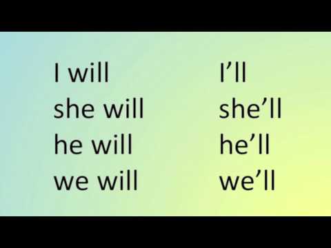 Contractions - English Grammar - Free Educational Videos - Coaching - Online School - TESOL