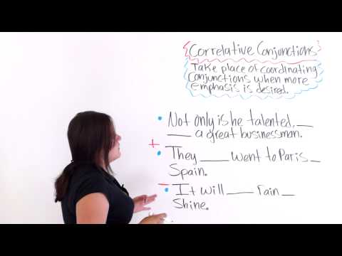 English Grammar: Correlative Conjunctions