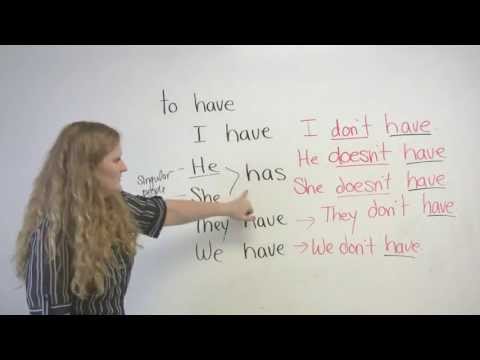 English Grammar for beginners   Have, Has, Had
