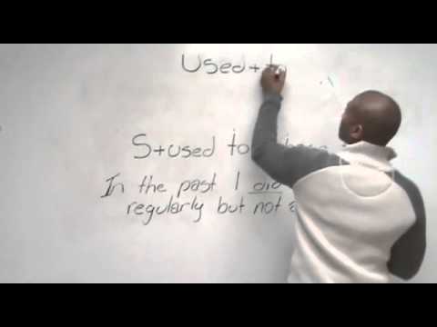 English Grammar - 'I used to' & 'I'm used to'
