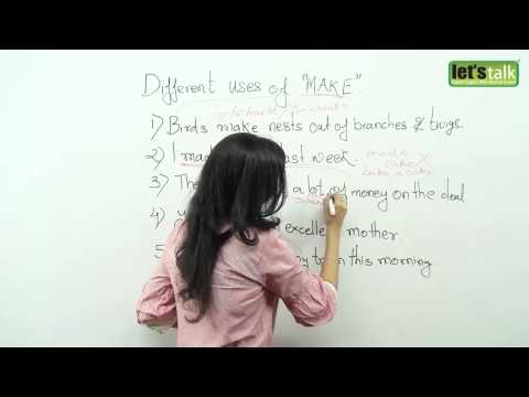 English Grammar Lessons  Different uses of the verb to Make