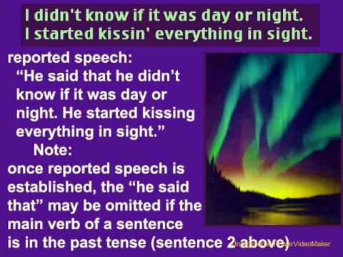 English Grammar - Reported Speech - Lesson 60