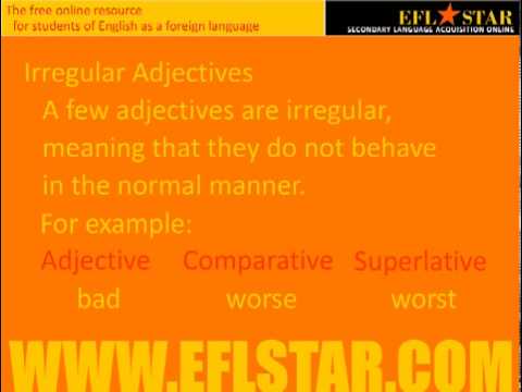Learn English - Adjectives Tutorial