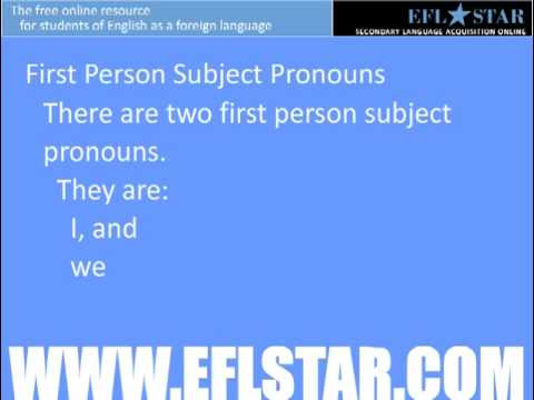Learn English - First, Second, and Third Person