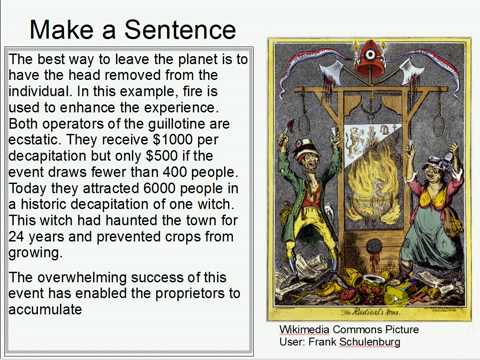 Make A Sentence Double Trouble 1: Guillotine