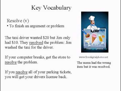 Intermediate Learning English Lesson 10 - Violence Answer  - Vocabulary and Pronunciation
