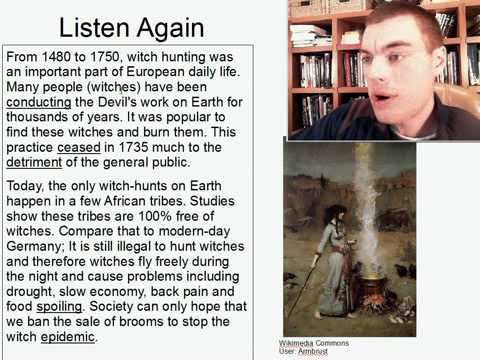 Intermediate Listening English Practice 2: The Lost Art of Witch Hunting
