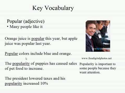 Live Intermediate English Lesson 2: Myths and Legends: Popular (adjective)