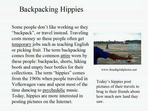 Live Intermediate English Lesson 33: Work or Play? 4: Backpacking hippes
