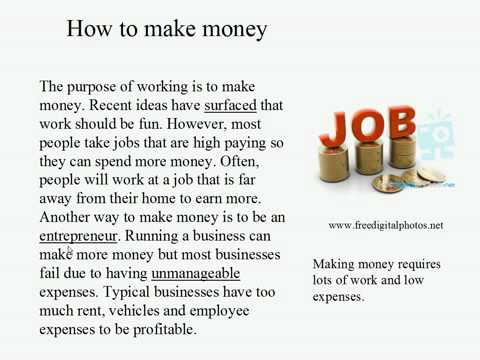 Live Intermediate English Lesson 36: Work or Play? 1: How to make money