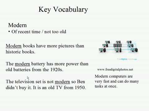 Live Intermediate English Lesson 4: Myths and Legends: Modern (adjective)
