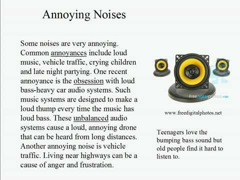 Live Intermediate English Lesson 52: How much noise 1: Annoying Noises