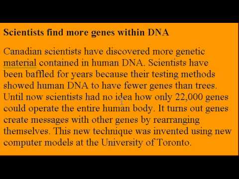 Accent Reduction Learn English Lesson 12 - Scientists DNA!