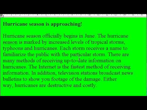Accent Reduction Learn English Lesson #4 Hurricane!
