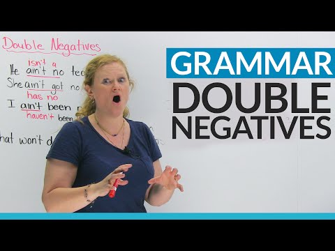 English Grammar: Fix your double negatives!