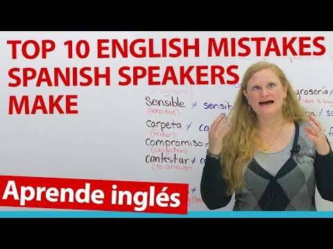 False Friends: English mistakes that Spanish speakers make