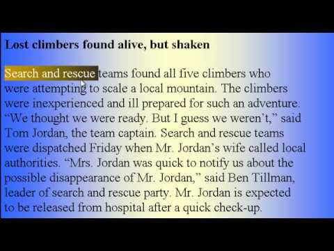 Learn American Accent English Lesson #39 Climbers