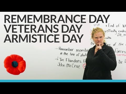 Veterans Day & Remembrance Day
