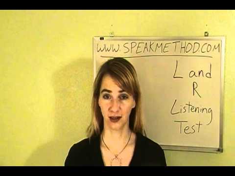English Pronunciation: L and R Listening Test 2