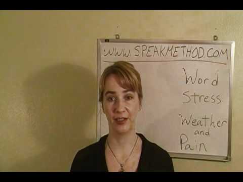 English Pronunciation News: The Weather and Pain