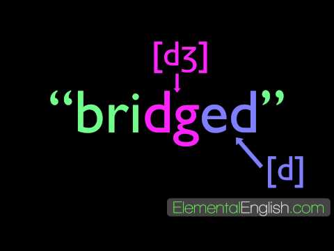 [t], [d] or [Id]? | '-ed' Past Tense | English Pronunciation