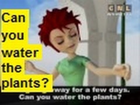 Can you water the plants.  Teaching English Listening Skills.