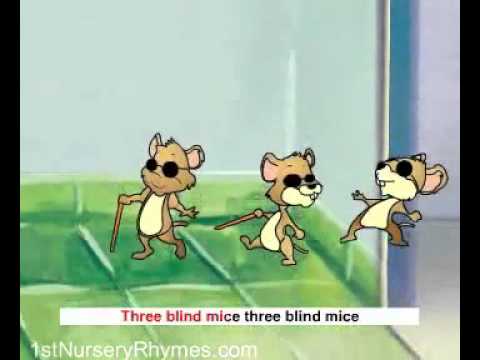 English Poems kids rhymes Three Blind Mice.Mp4