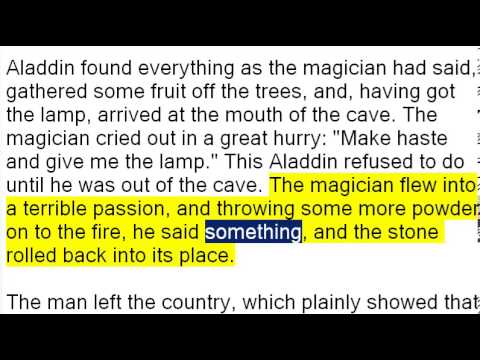 English Reading Aladdin and the Magic Lamp 1