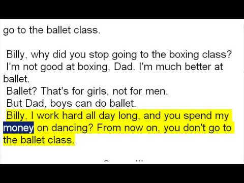 English Reading DK 212   Special Lesson   The Story of Billy Elliot 10 times