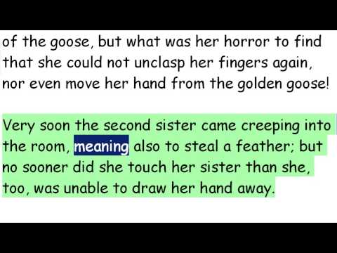 English Reading   Johnny and the Golden Goose