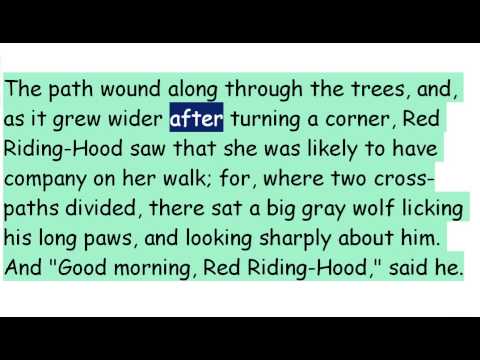 English Reading   Little Red Riding Hood