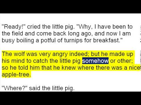English Reading   The Three Little Pigs