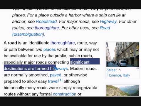 Learn English Reading Lesson 12 Road