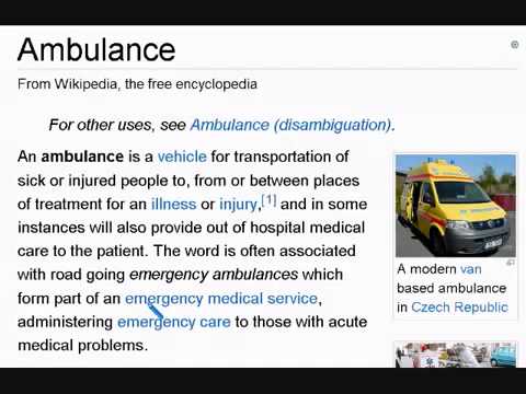Learn English Reading Lesson 31 Ambulance