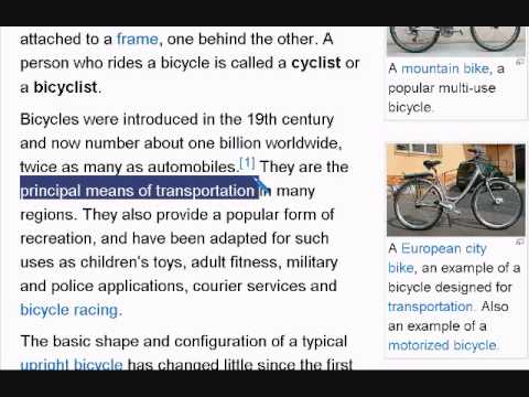 Learn English Reading Lesson #4 Bicycle