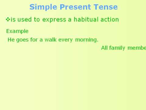 English Speaking Lesson 3-The Tenses