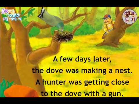 Fairy tales for children: the dove and the ant - learn english speaking