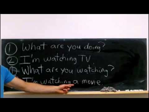 Learn English Speaking Study Lesson 3: What are you watching? I am watching a movie