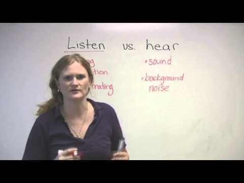 English Vocabulary + Listen & Hear + What's the difference