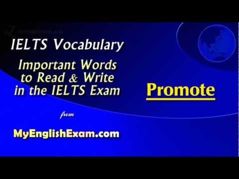 Essential Vocabulary: Promote