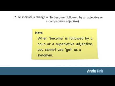 How to use 'To Get' - English Vocabulary Lesson
