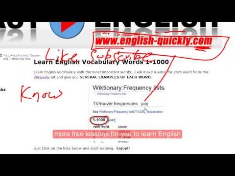 Learn English Vocabulary #15  KNOW