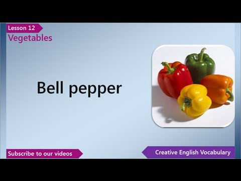 Lesson 12 - English Vocabulary - Vegetables
