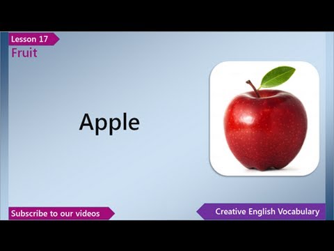 Lesson 17 - English Vocabulary - Fruit